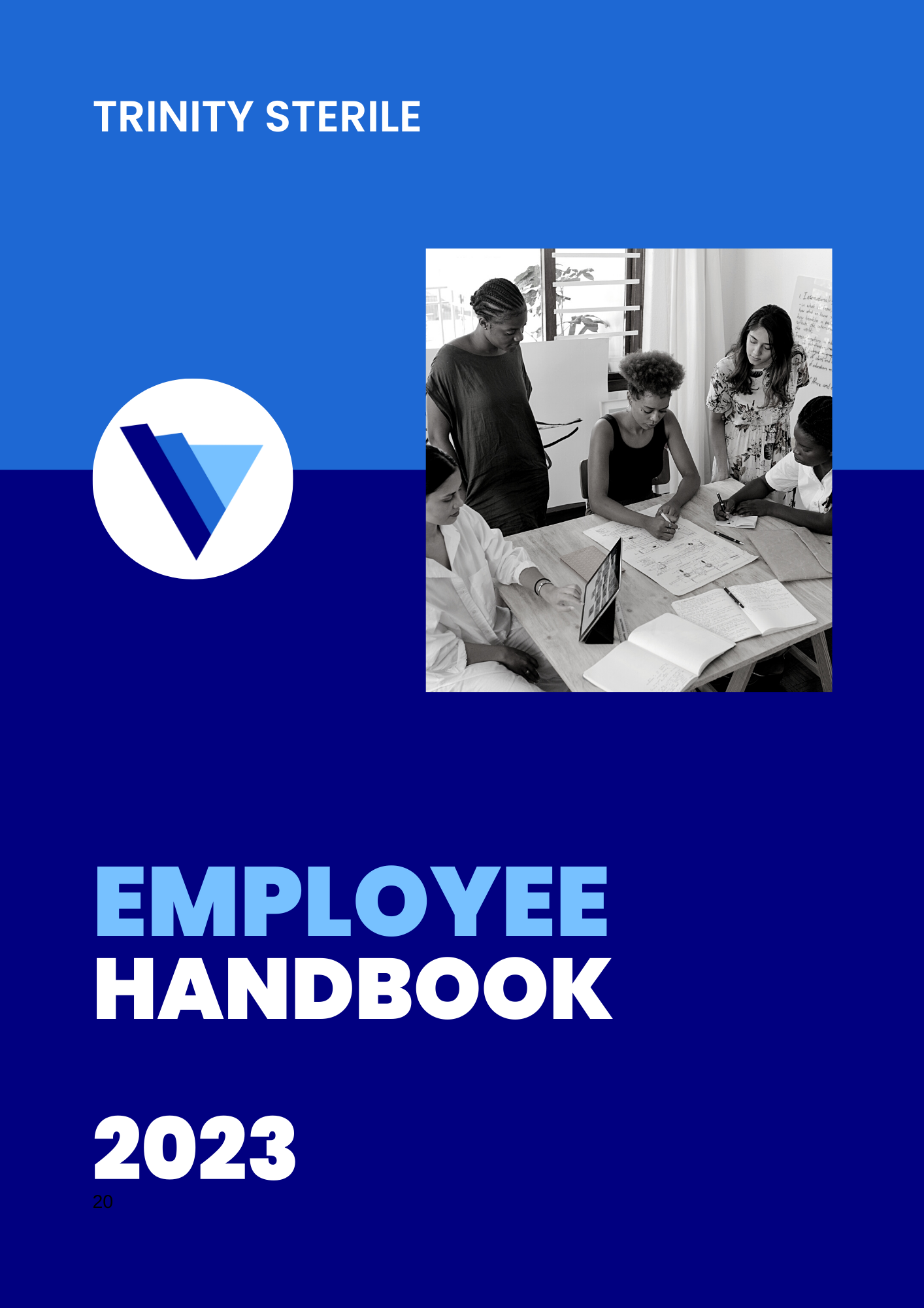 Employee handbook cover