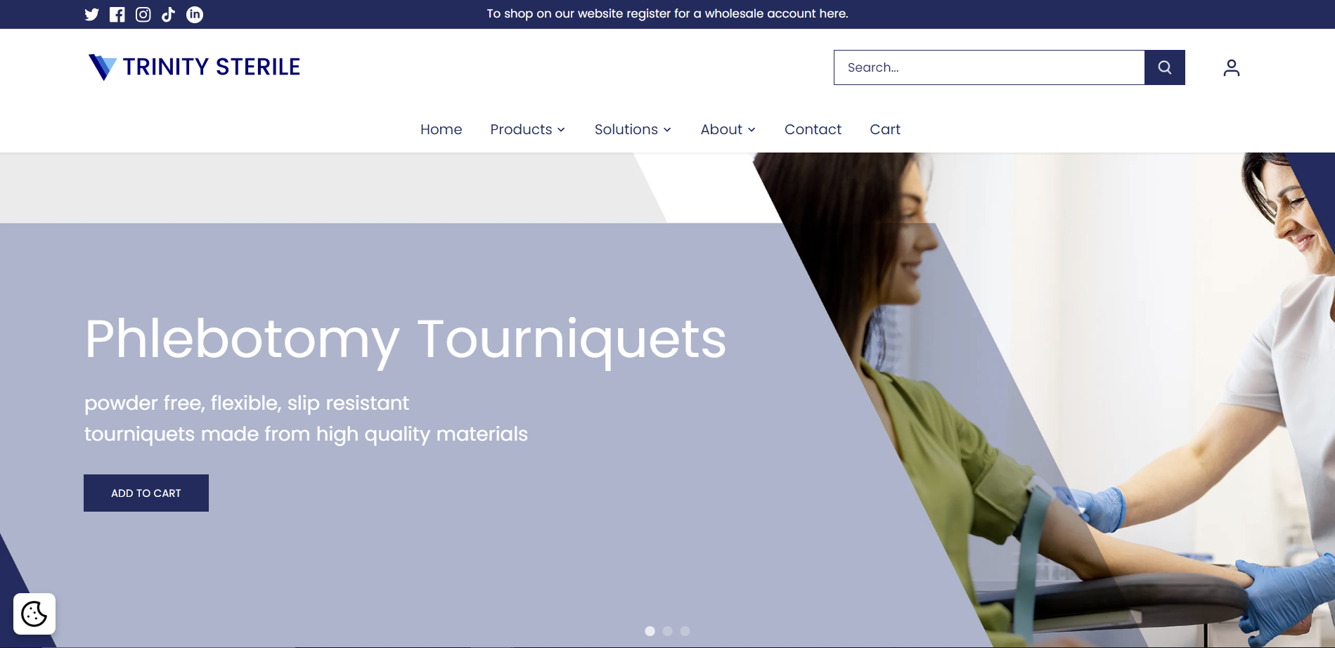 Trinity Sterile website