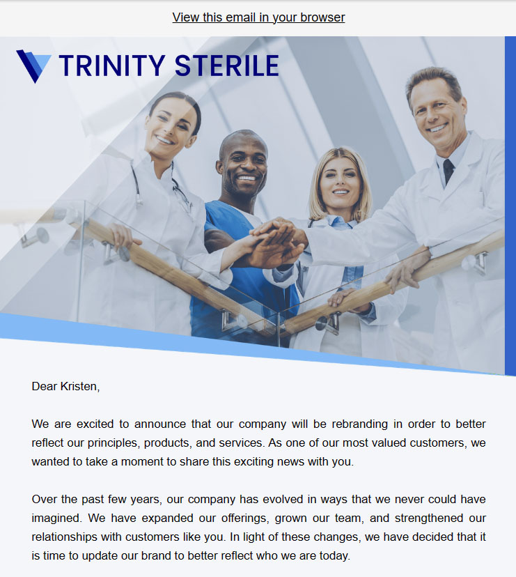 Rebranding newsletter