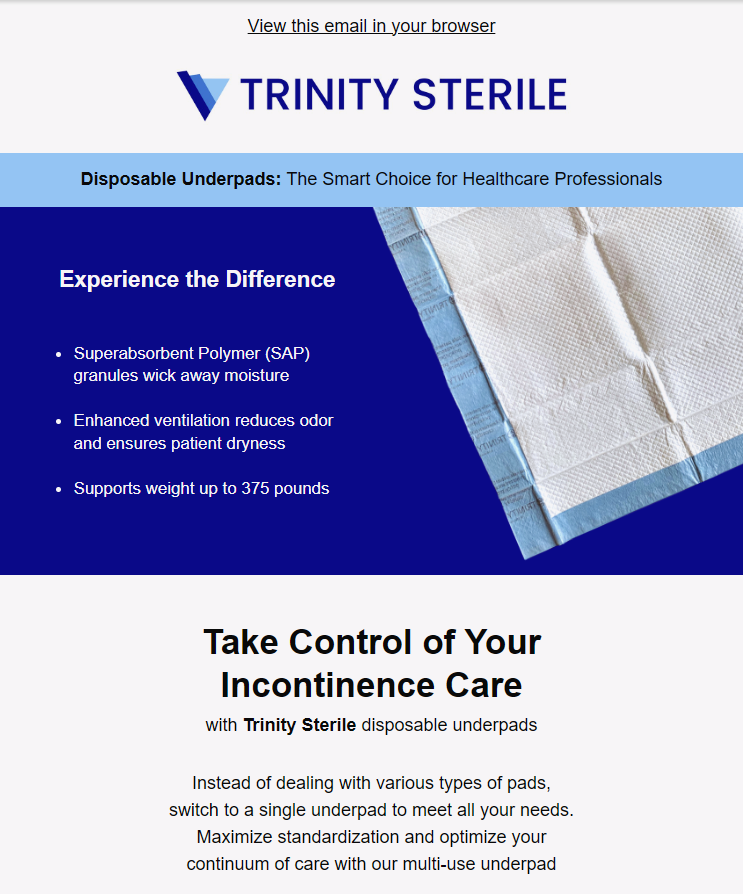 Underpads newsletter